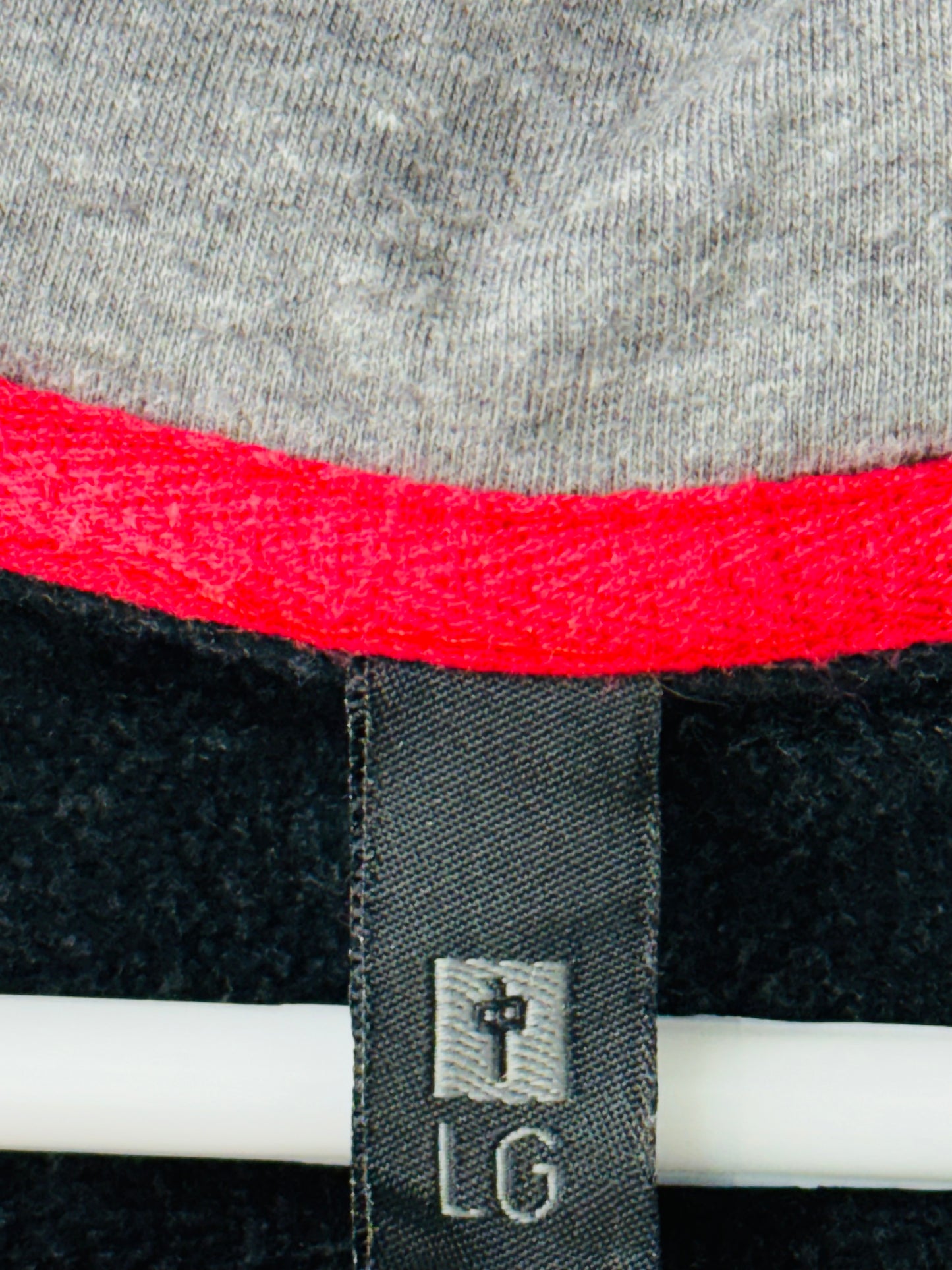 Red Dragon Y2K Zip Up Men's Hoodie Grey - Size Large