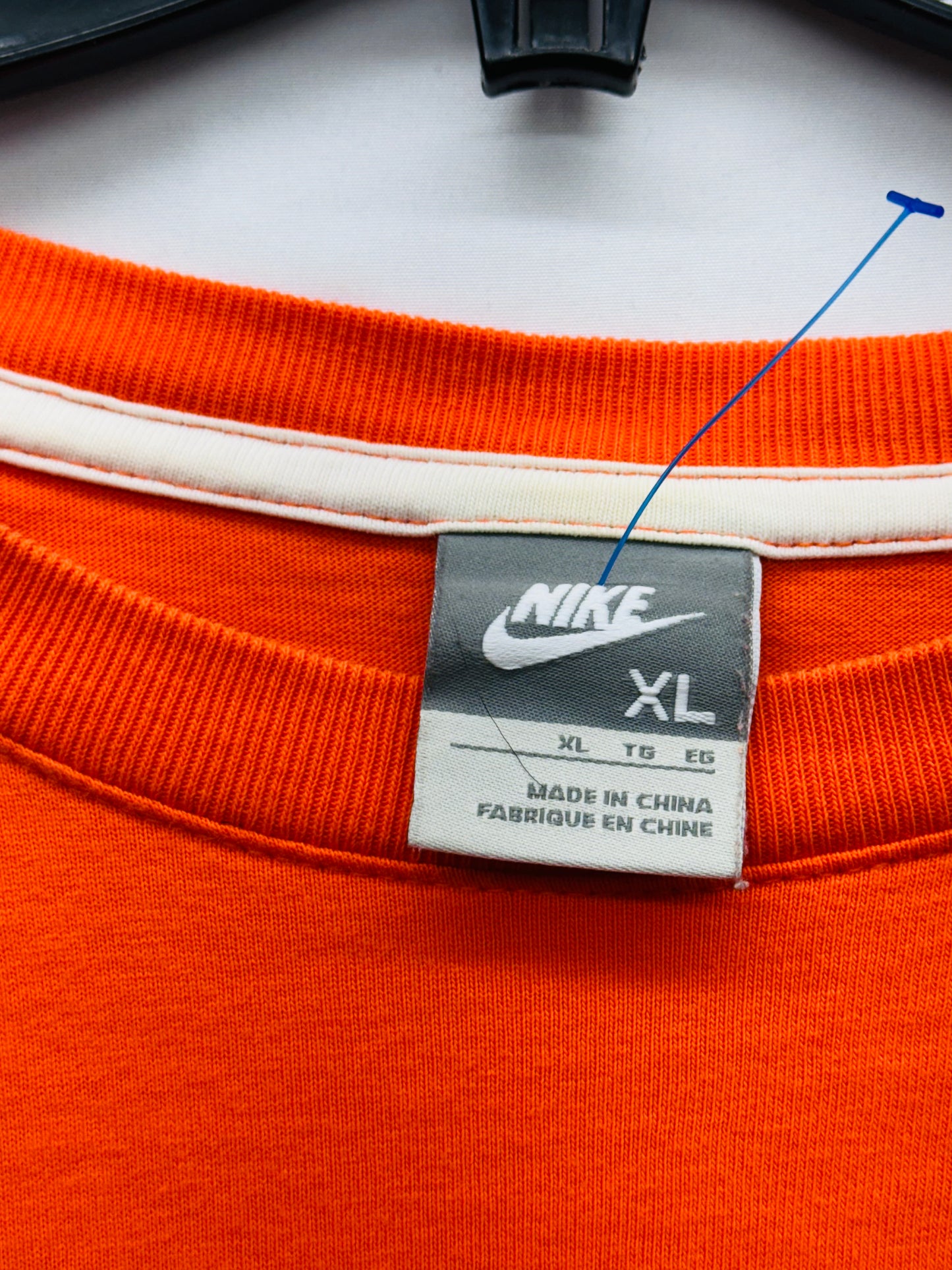 Nike KVNB Nederland Printed Men's T-Shirt Half Sleeve Orange - Size XL