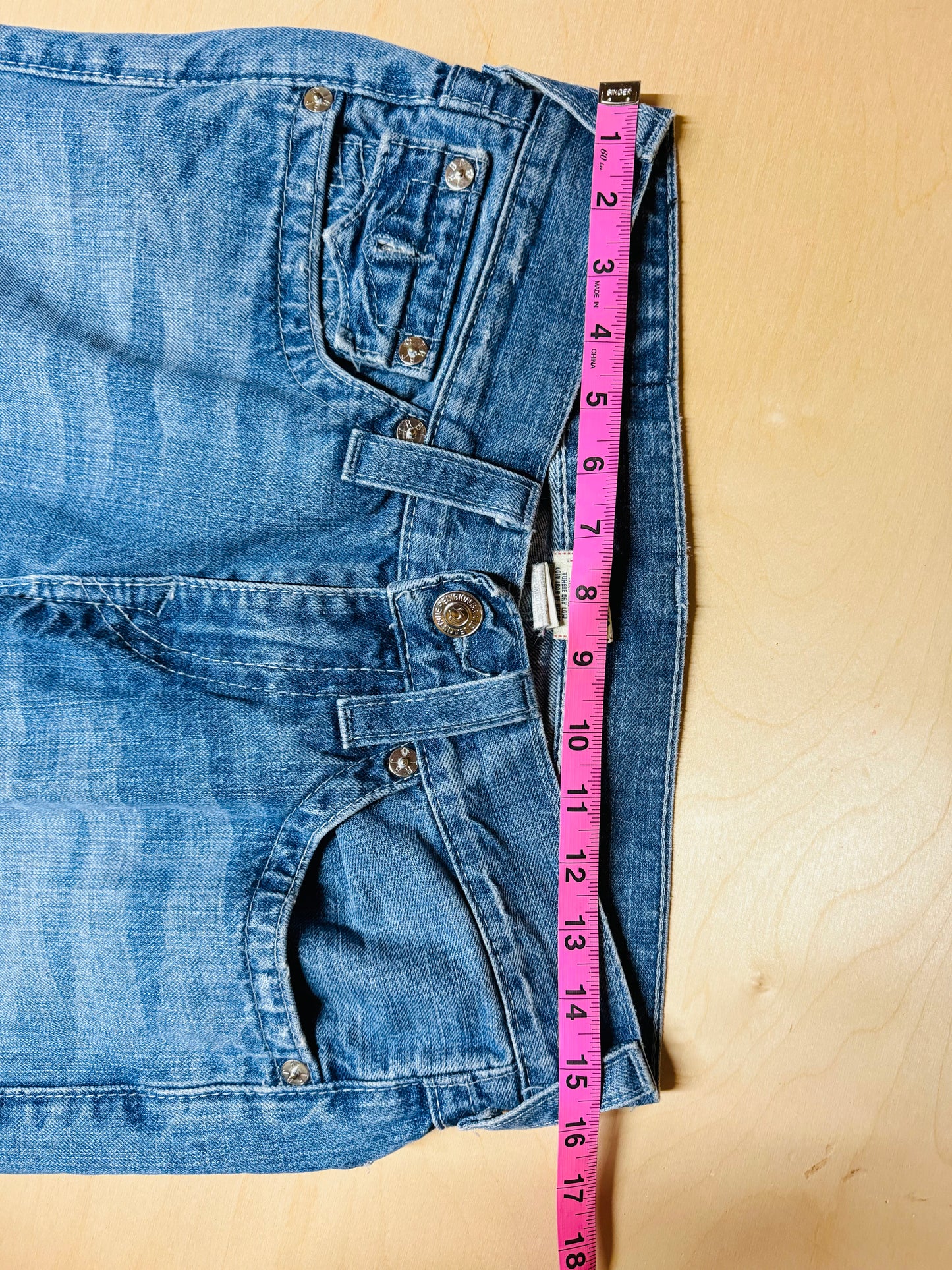 True Religion Y2K Women's Straight Fit Jeans 100% Cotton Blue - Size 29