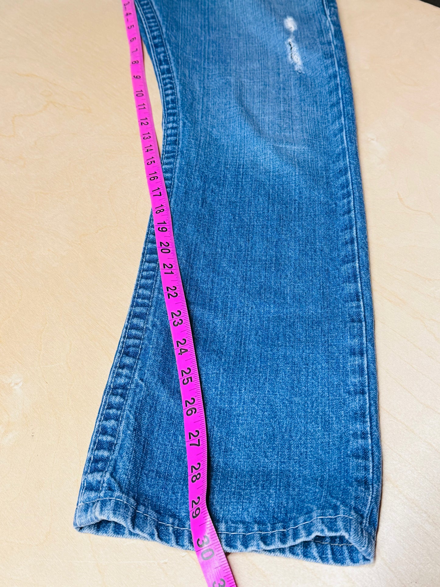 True Religion Y2K Women's Straight Fit Jeans 100% Cotton Blue - Size 29