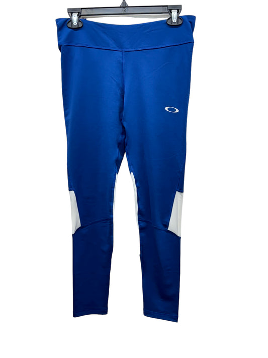 Oakley Performance Fit Women’s Athletic Leggings Blue - Size Small