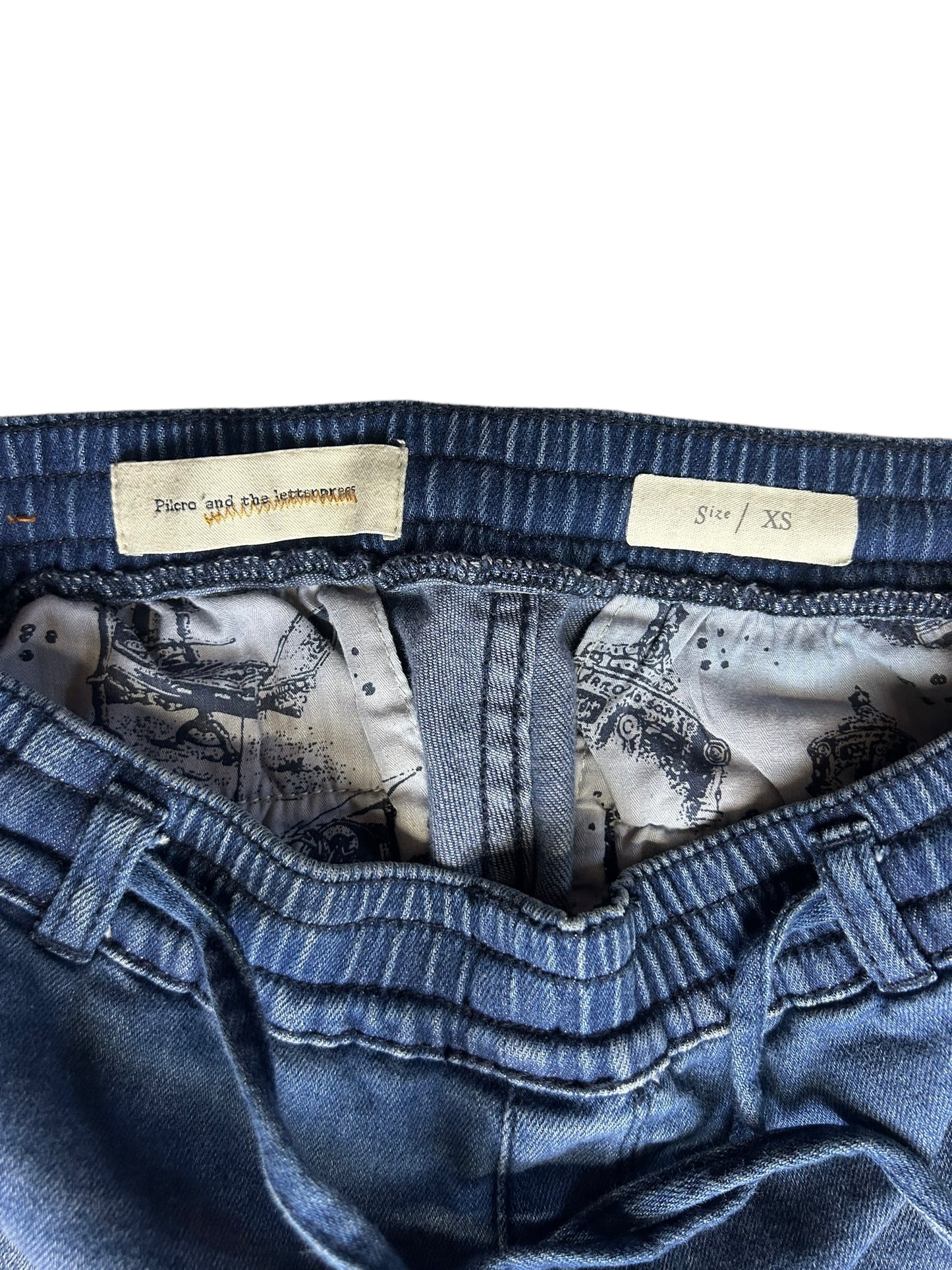 Pilcro & The Letter Press Women's Joggers Denim Medium Washed - Size Extra Small