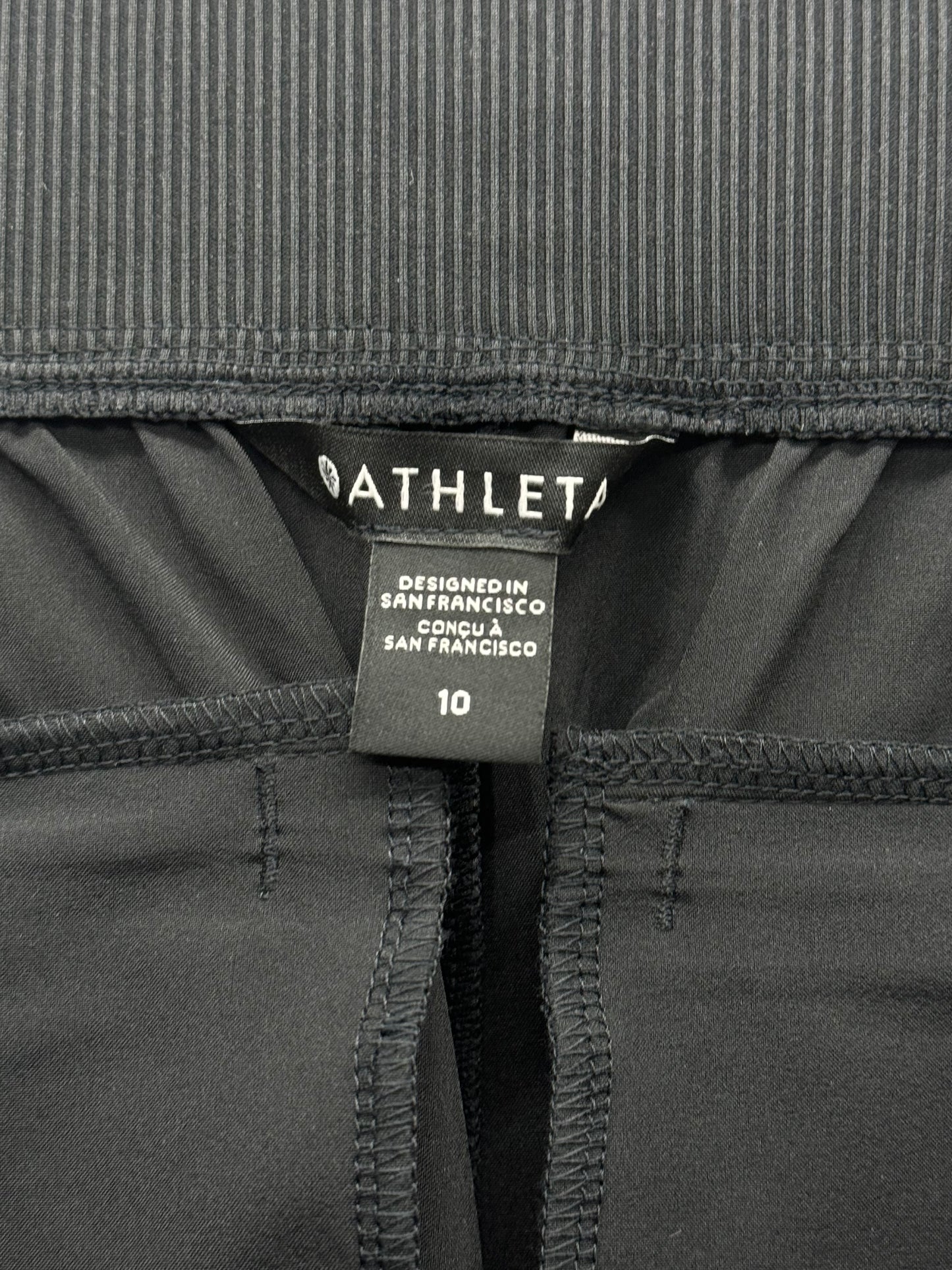 Athleta Lightweight Active Nylon Active Jogger Pants Black - Size 10