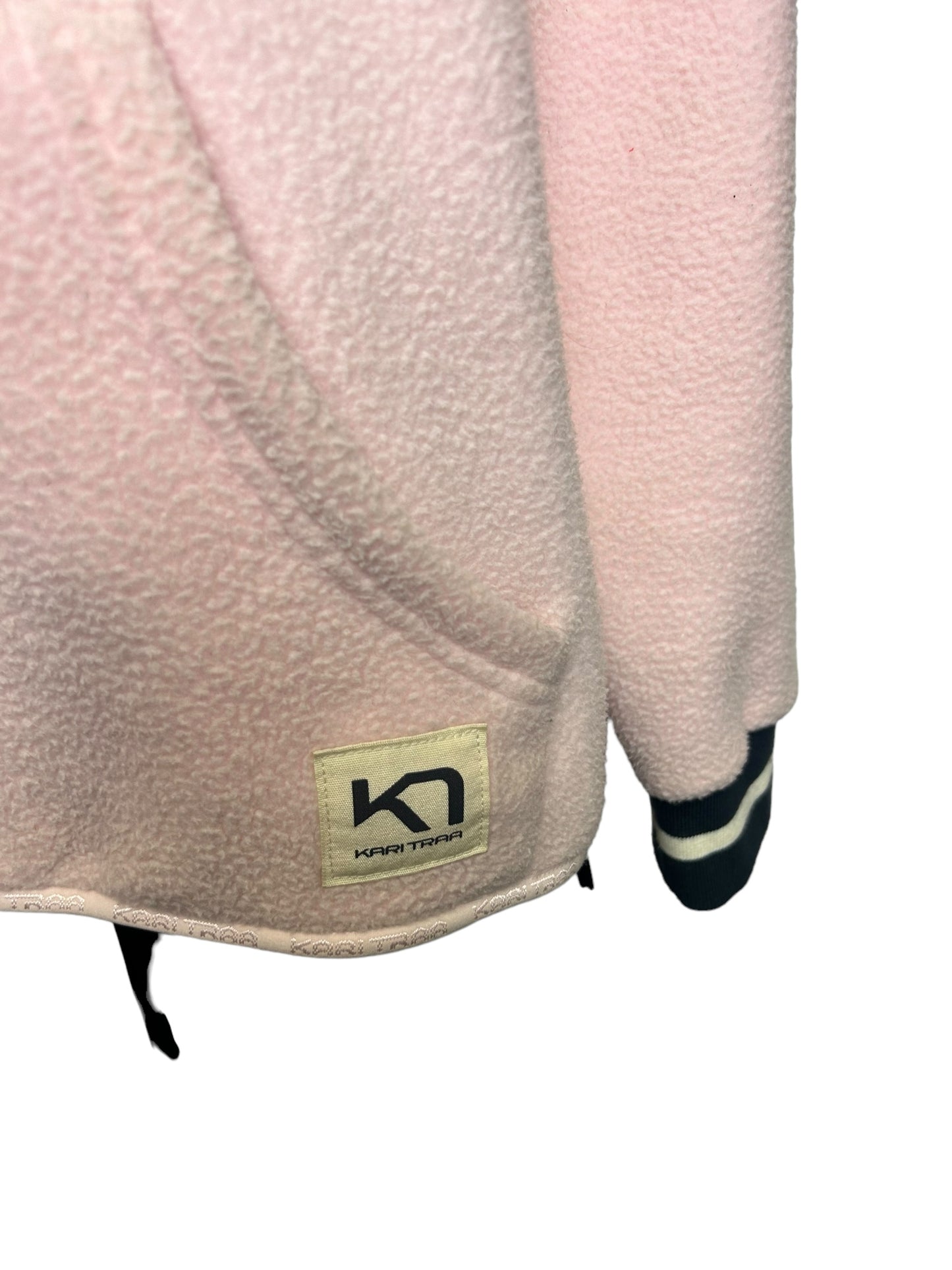 Kari Traa Fleece Quarter Zip Women's Hoodie Pink - Size Small