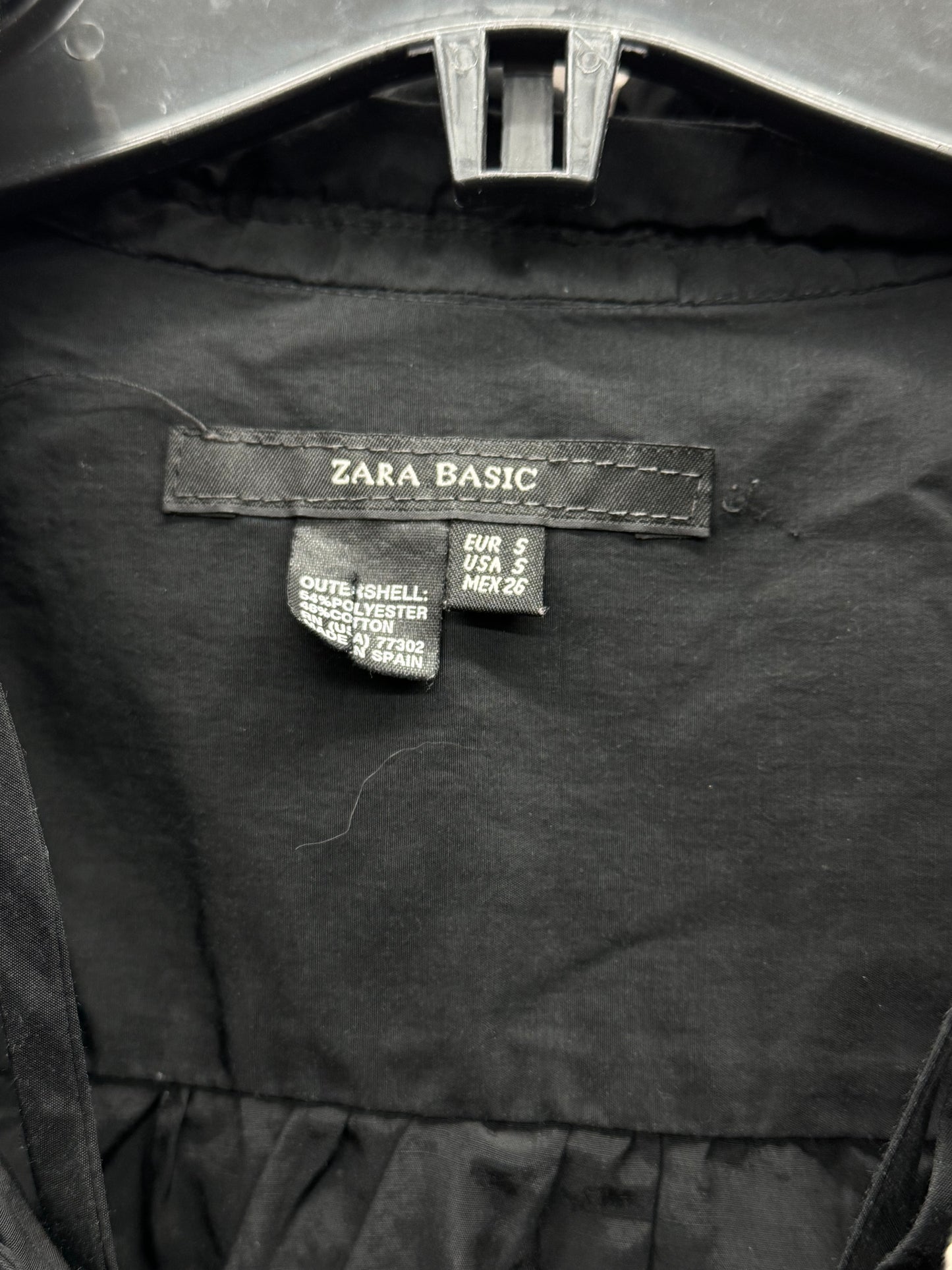 Zara Basic Women's Shirt Top Black - Size Small