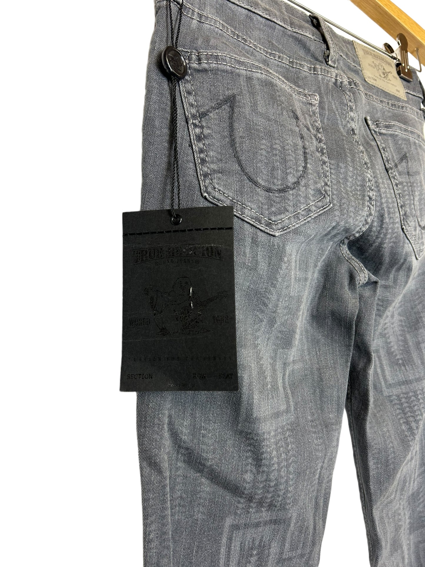 True Religion Abbey Super Skinny Women's Jeans Grey Aztec - Size 25