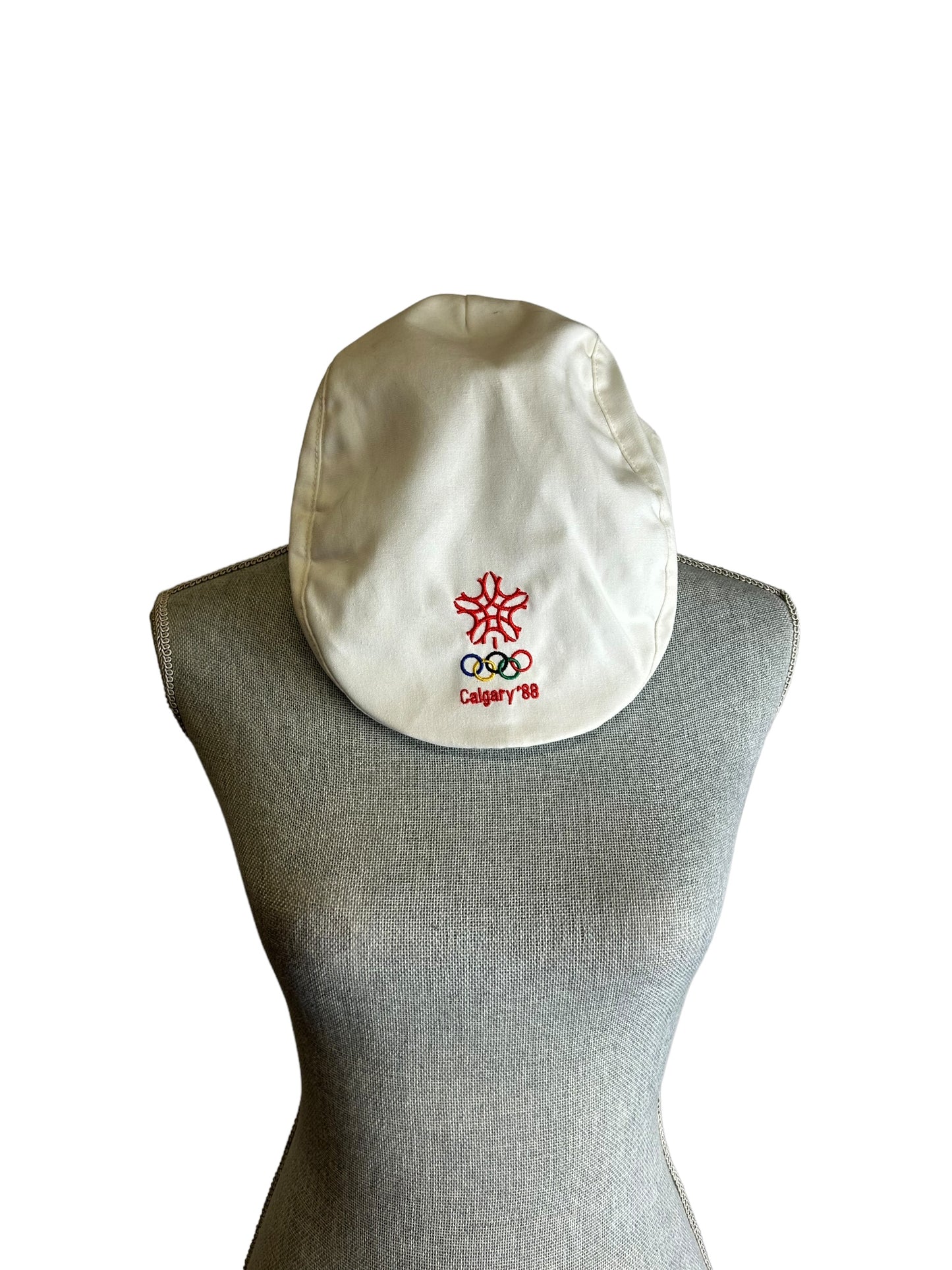 Calgary Olympic's Front Botton Hat Cream White