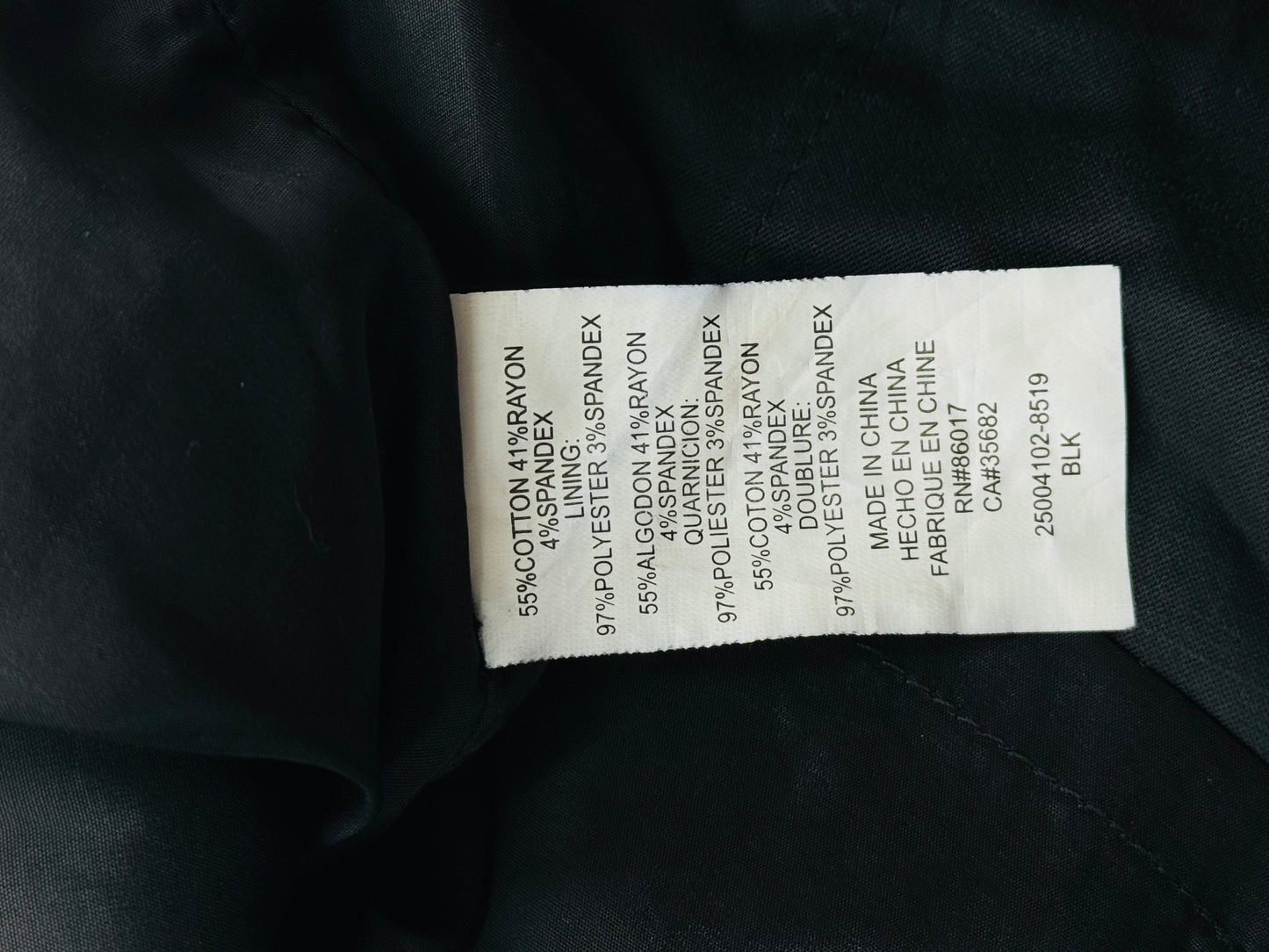 Vintage BEBE Women's Pencil Skirt with Pockets Black - Size 4