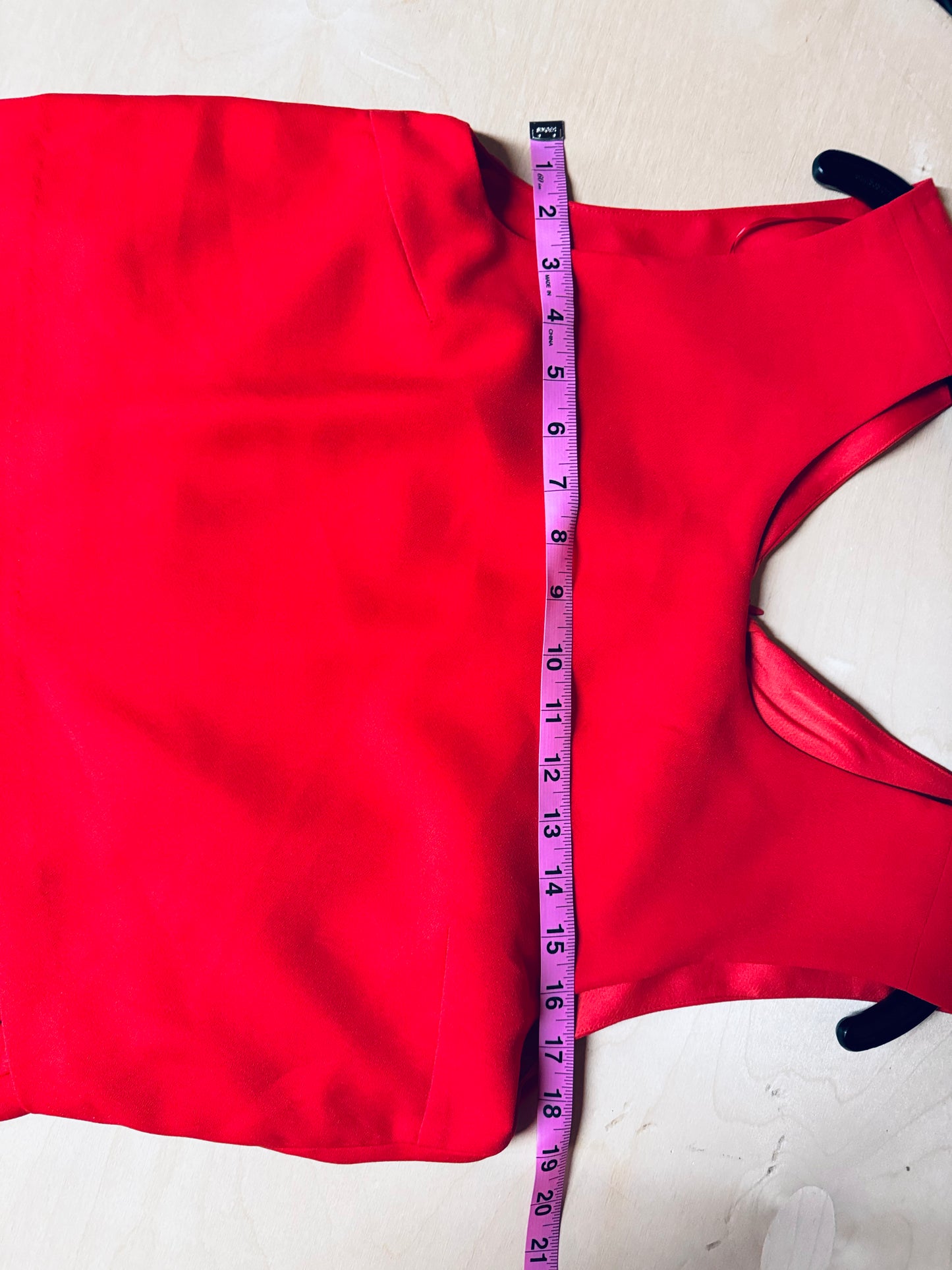 Just Female Women’s Jumpsuit Sleeveless Red - Size Small