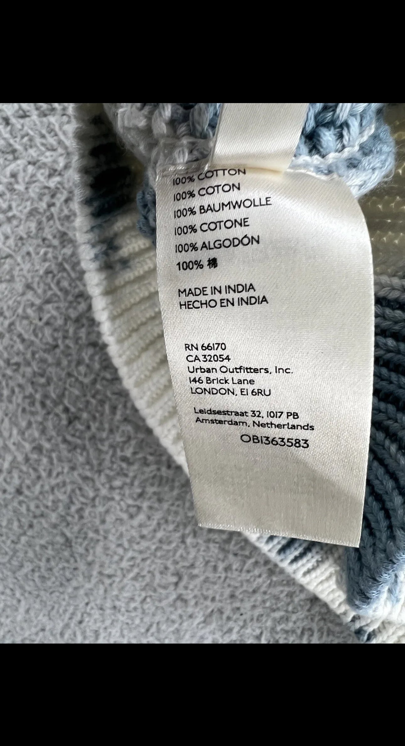 Anthropologie Pilcro the Letterpress Tie Dye Chunky Knit Sweater Teal/Cream - S
