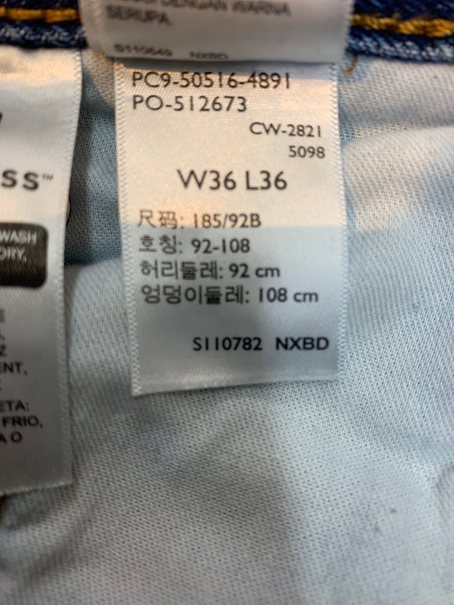 Levi’s 516 Jeans Denim Blue – Men’s Size 36 x 36 (Tall)
