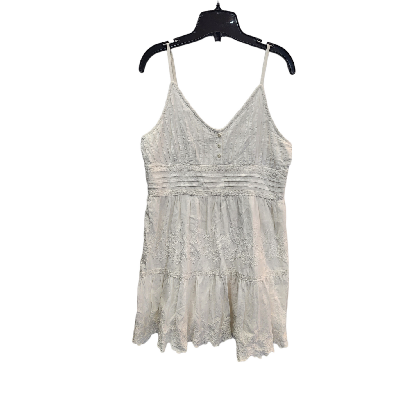 Roper Cotton Eyelet Embroidered Women's Dress White - Size Large