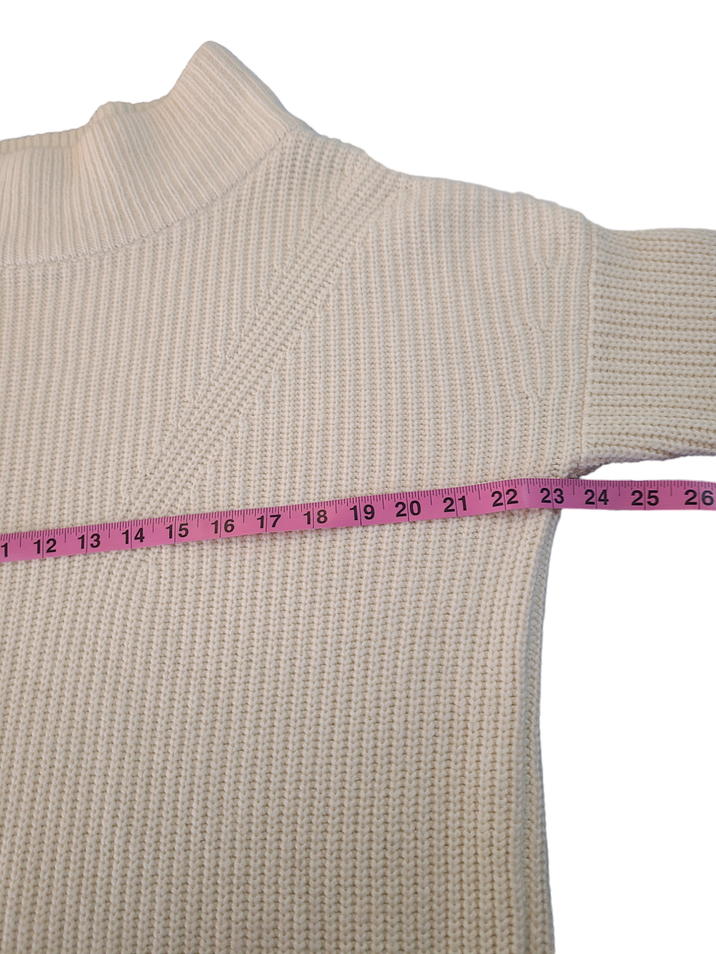 French Connection Women's Knit Sweater Dress Cream - Size Medium