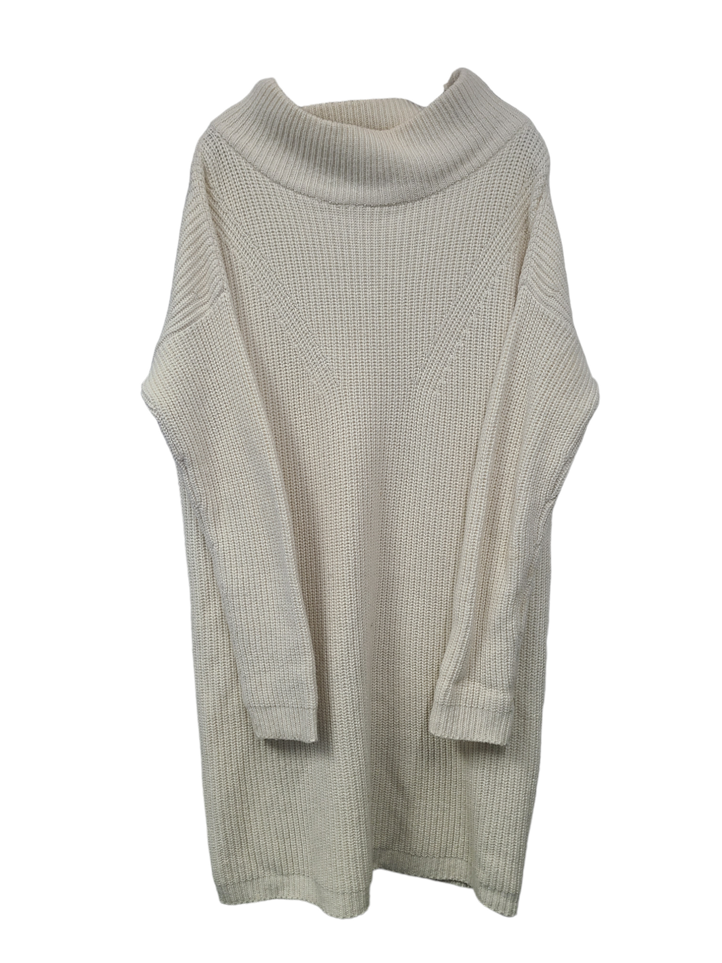 French Connection Women's Knit Sweater Dress Cream - Size Medium