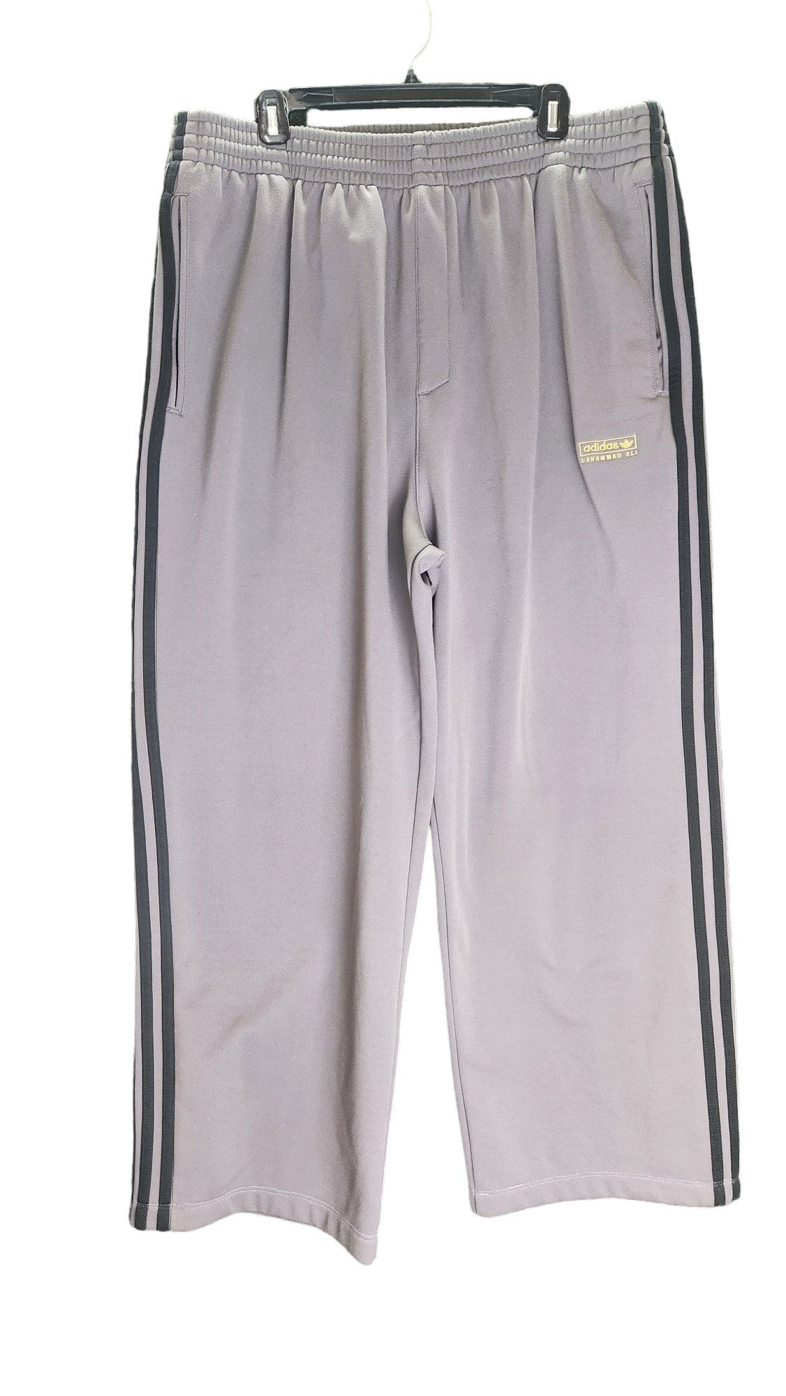 Adidas Muhammad Ali Wide Leg Men's Sweatpants Grey - Size XL