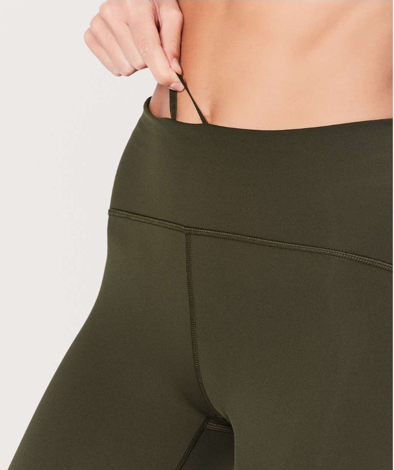 Lululemon Train Times Women's Crop Pants 17" Olive - Size 4