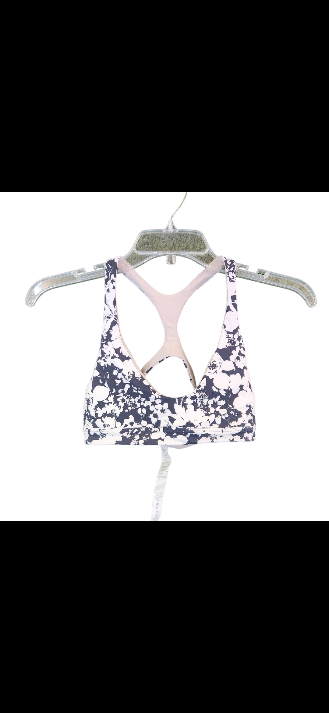 Lululemon Uncharted Waters Women's Bikini Top White/Black - Size 2