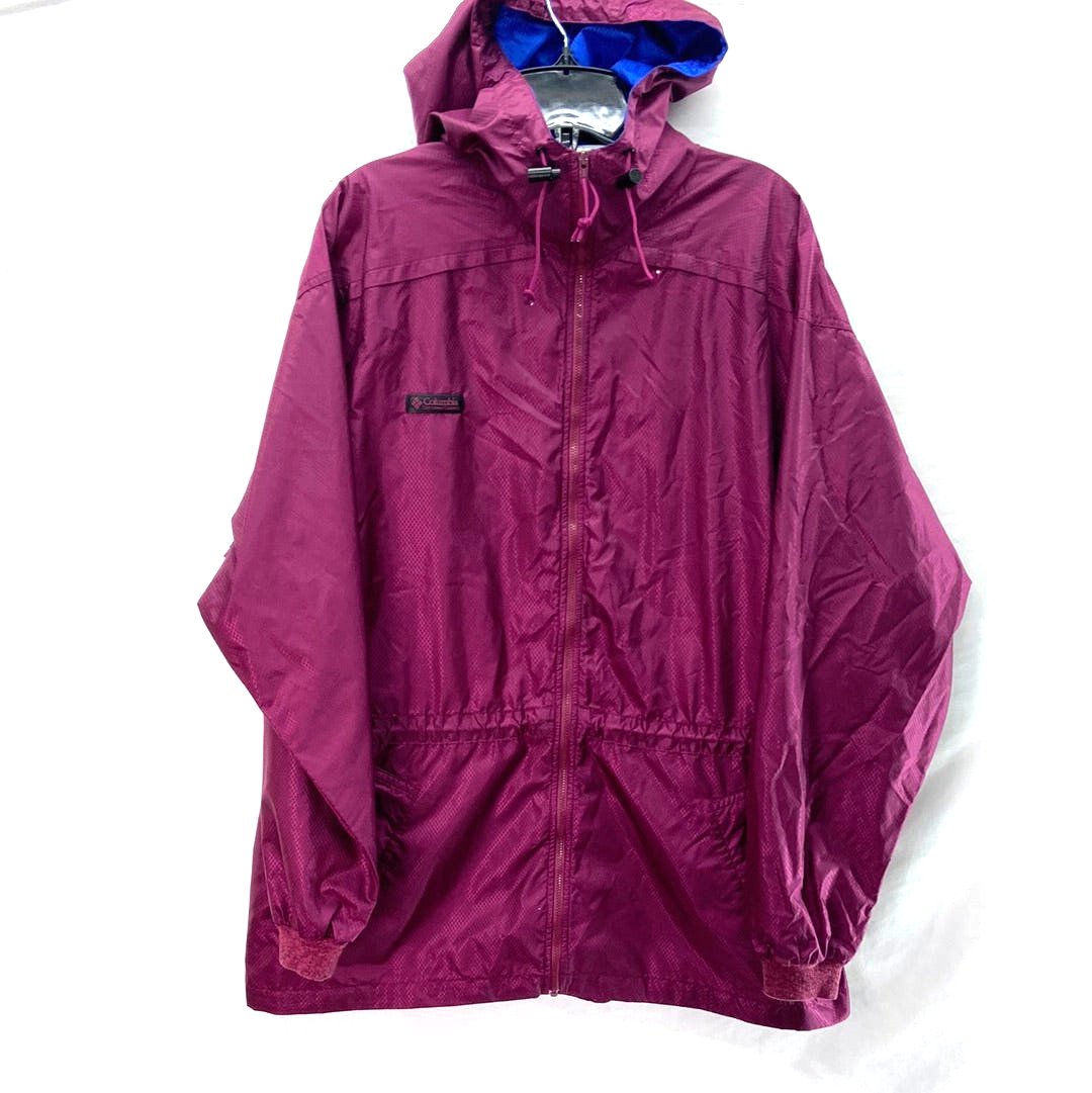 Colombia Nylon Windbreaker Jacket Purple - Size XL