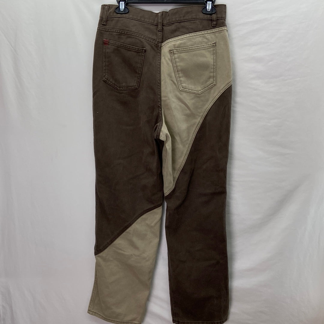 BDG Urban Outfitters Patchwork Cowboy Women's Pants Brown/Cream - Size 29