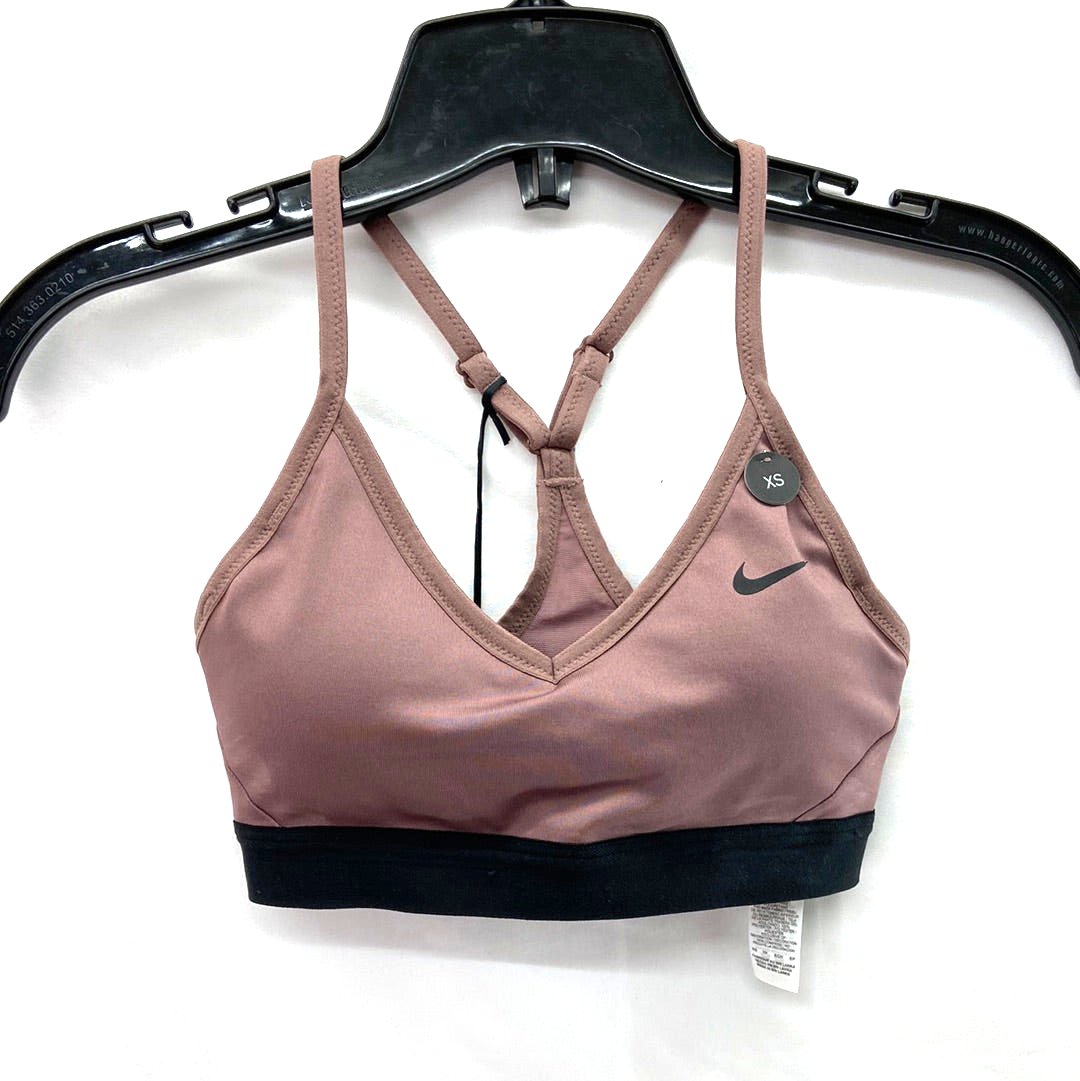 Nike Training Indy Bra Chocolate Brown/Black - Size XS