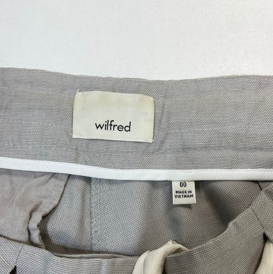 Wilfred Tie Front Women's Trousers Grey - Size 00