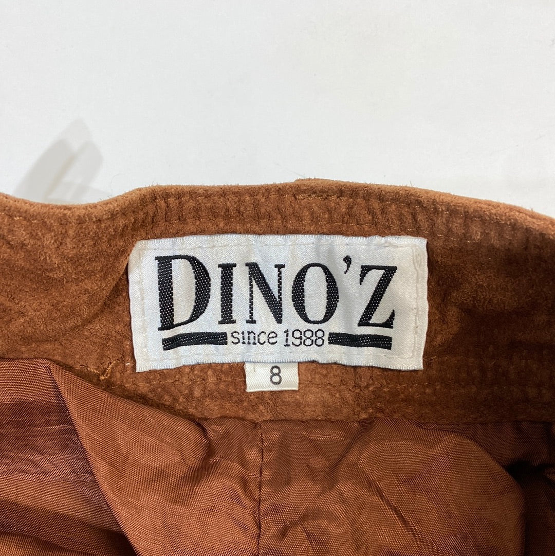 Dino’z Vintage Suede Women's Casual Pants Brown - Size Large
