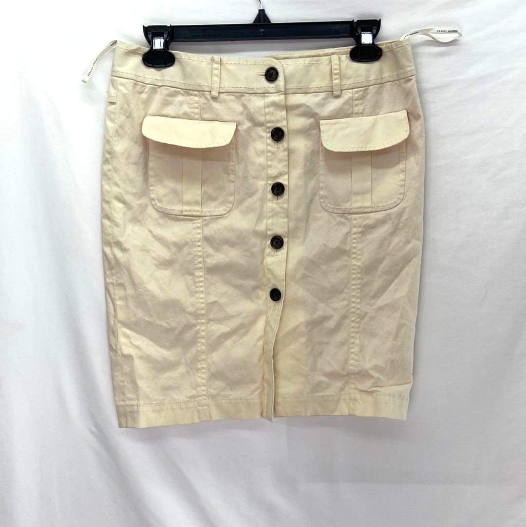 Tommy Hilfiger Women's Button-Down Y2K Skirt Yellow - Size 6