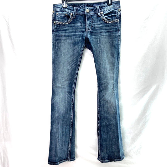 Grace in LA Women's Low Rise Bootcut Denim Jeans - Size 29