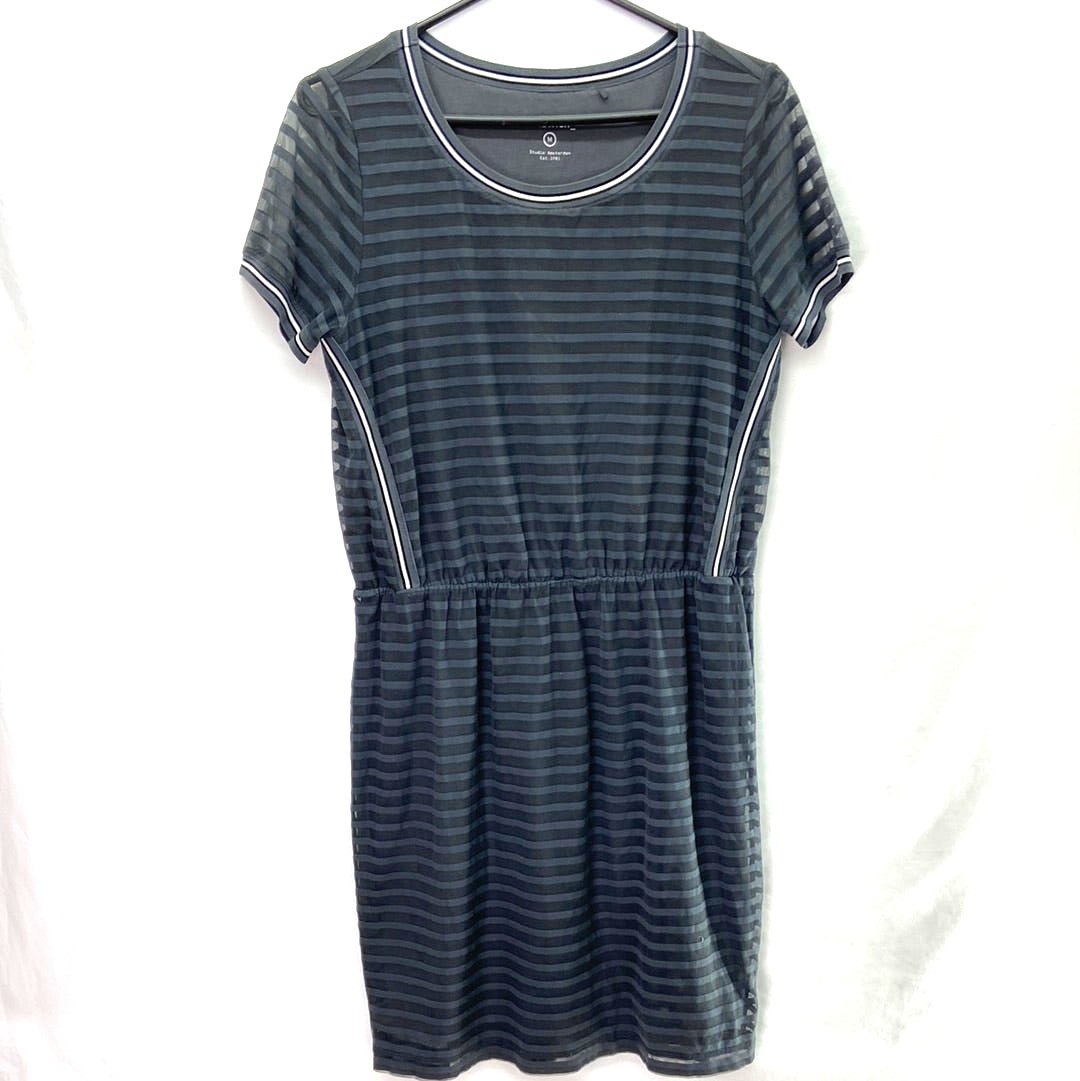 Sandwich Women's Midi Dress Striped Grey - Size M