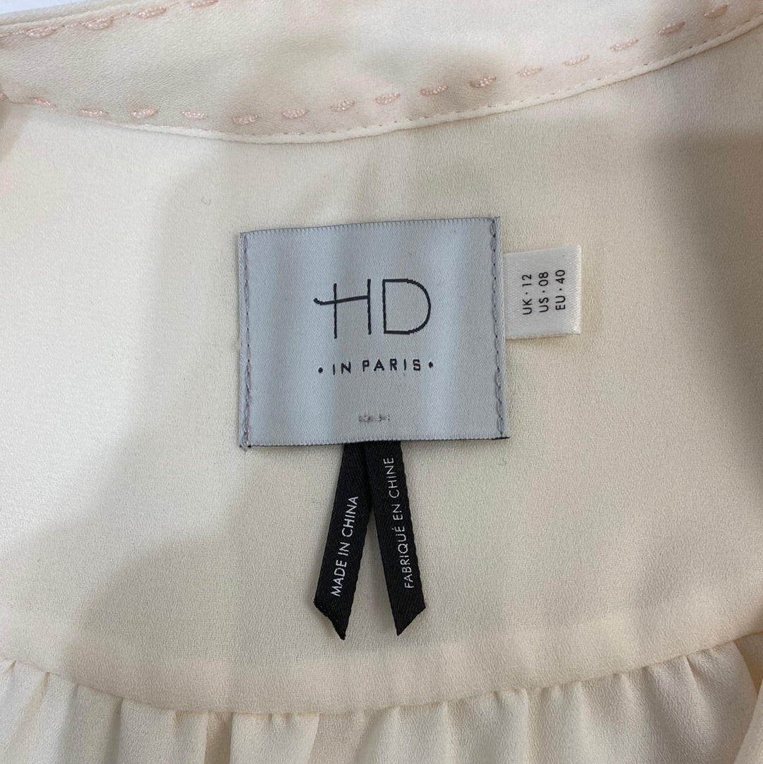 HD in Paris Anthroplogie Women's Blouse Beige - Size 12