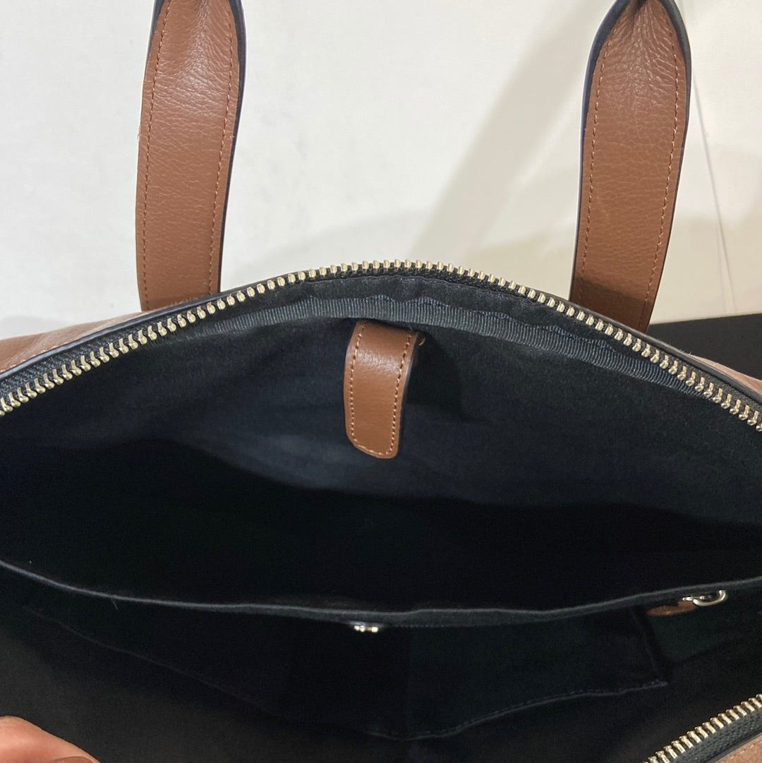 Coach F22529 Men’s Hamilton Bag In Saddle Leather Brown