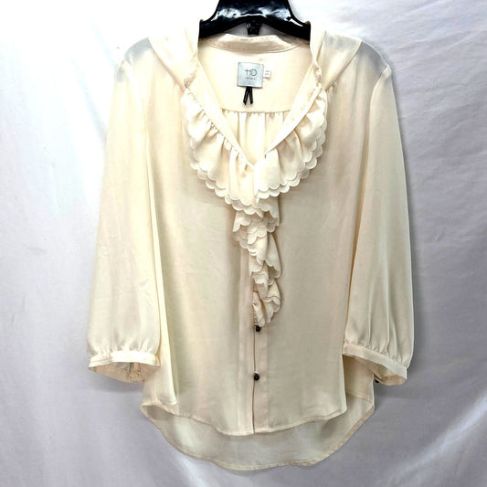 HD in Paris Anthroplogie Women's Blouse Beige - Size 12