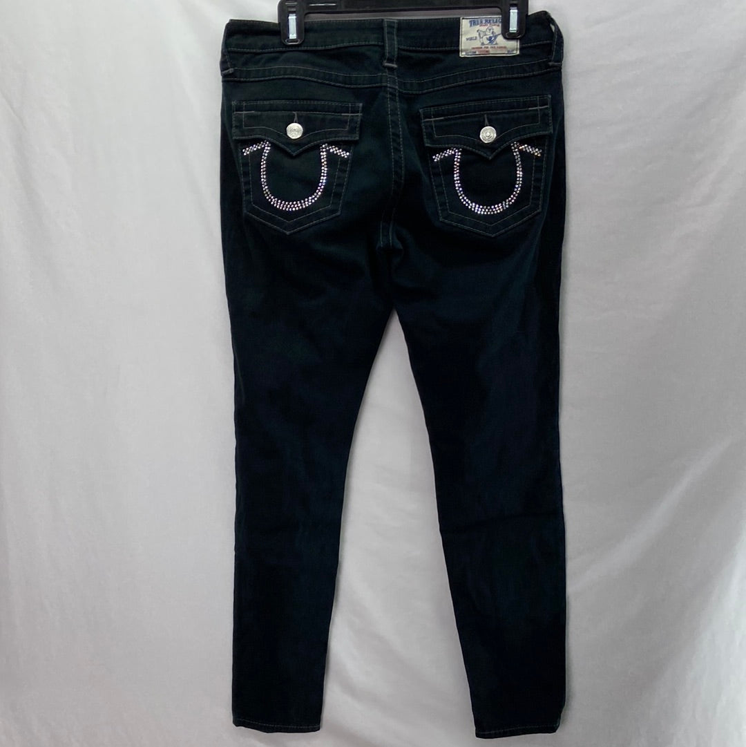 True Religion Section Women's Jeggings Jeans Black - Size 30