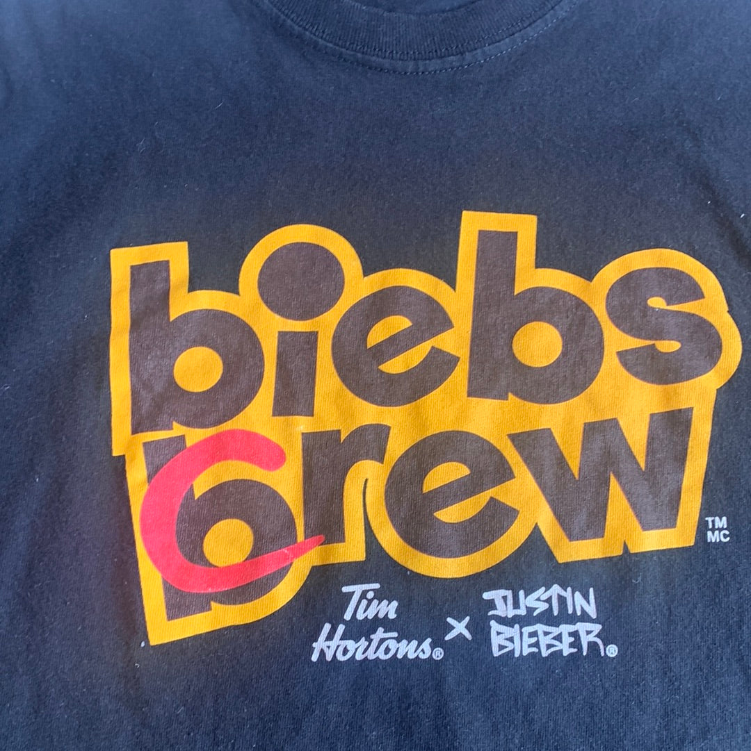 Tim Hortons X Bieber Crew Tee Black - Small
