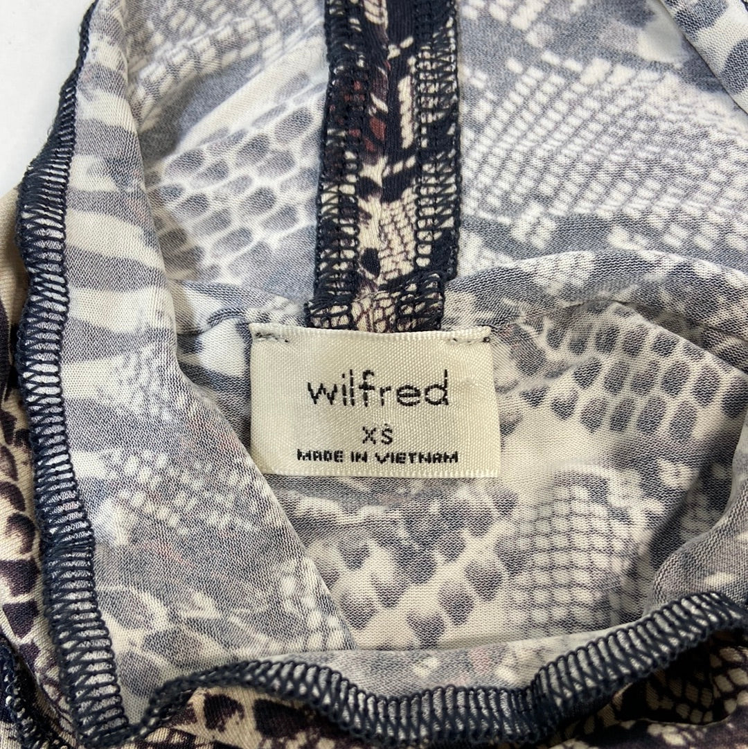 Wilfred Cream Brown Pattern Long Sleeve - Size XS