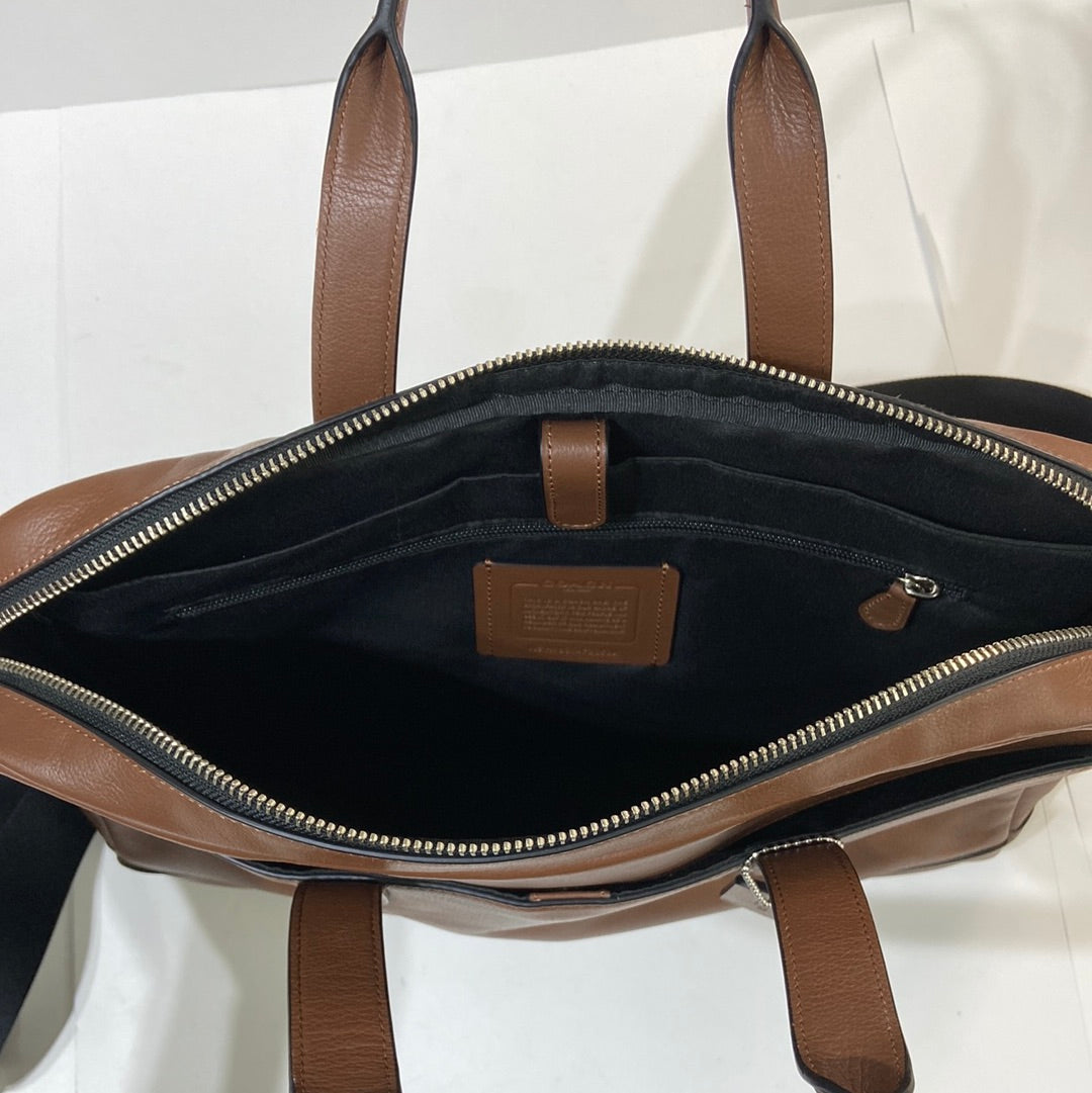 Coach F22529 Men’s Hamilton Bag In Saddle Leather Brown