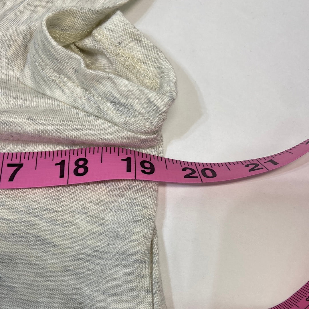 Bordeaux Sleeveless Top Light Gray - Size M