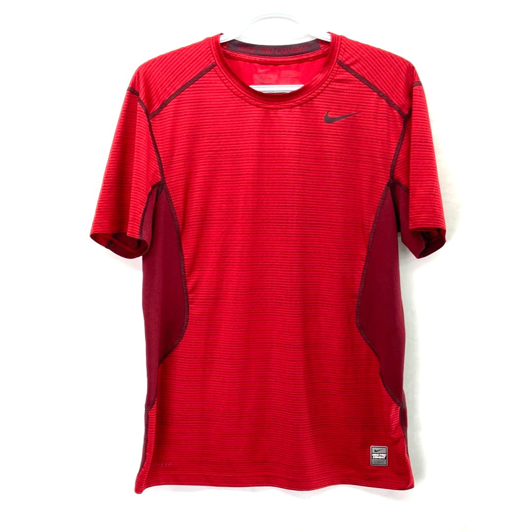 Nike Pro Combat Dri Fit Men s T Shirt Red Size M