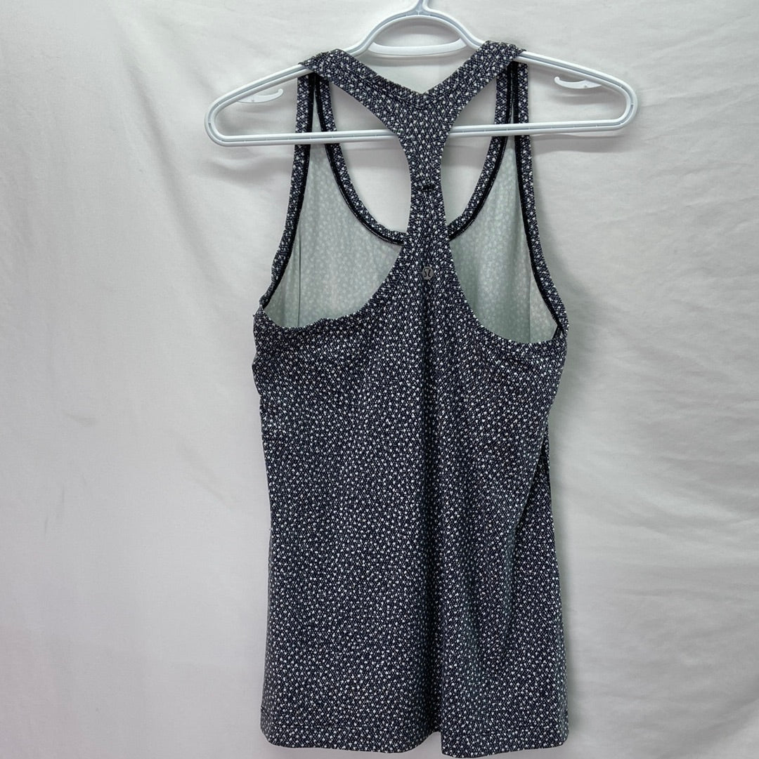 Lululemon Cool Racer Women's Top Polka Dot Grey - Size S
