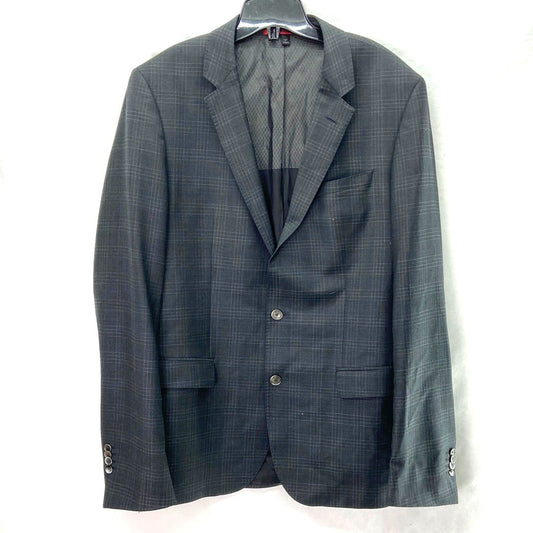 Hugo Boss Men's Plaid Sport Coat Navy Blue - Size 42