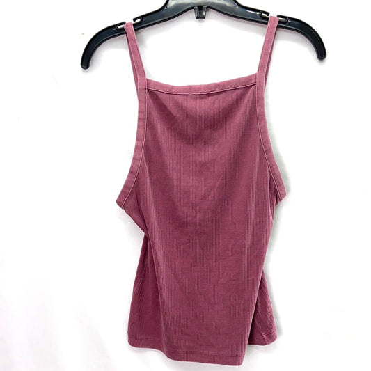 Free People Women's Tank Top Dark Pink - Size S