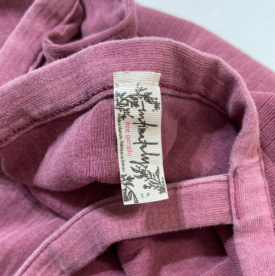 Free People Women's Tank Top Dark Pink - Size S