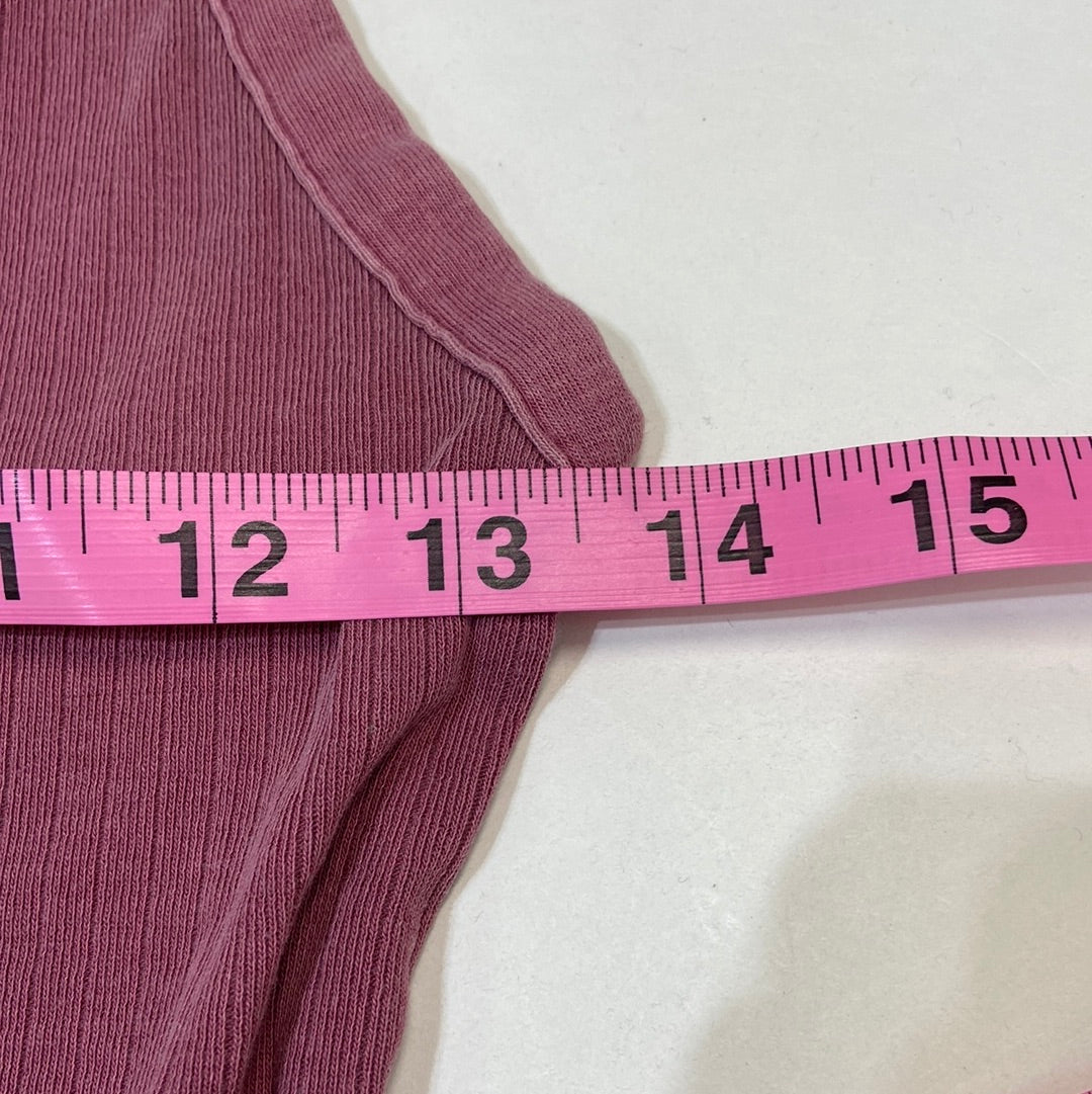 Free People Women's Tank Top Dark Pink - Size S