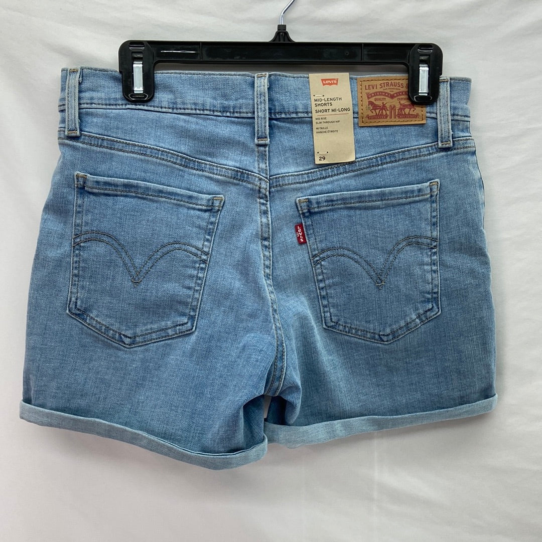 Levi’s Mid-Length Denim Shorts Light Blue - Size 29