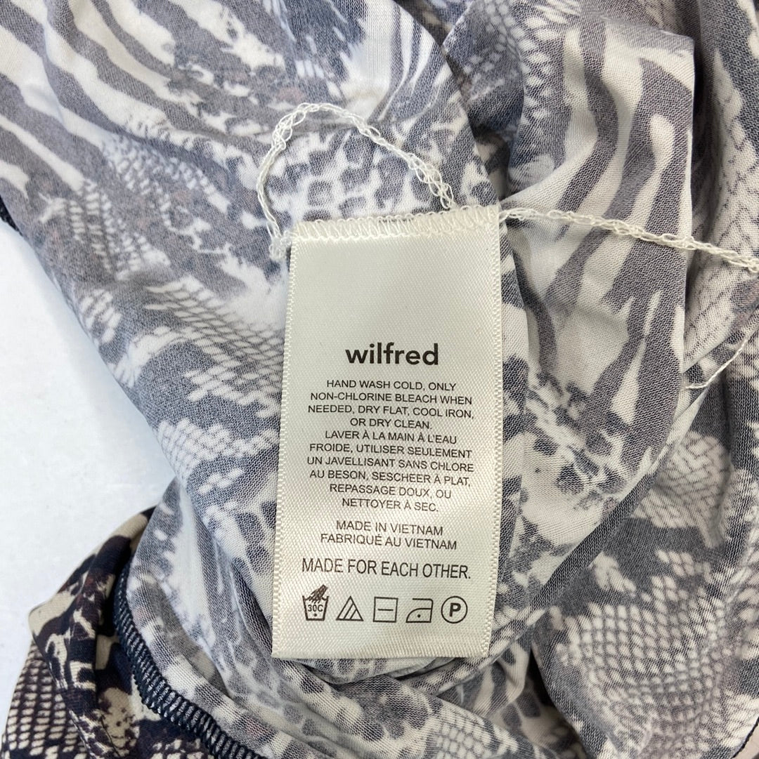 Wilfred Cream Brown Pattern Long Sleeve - Size XS