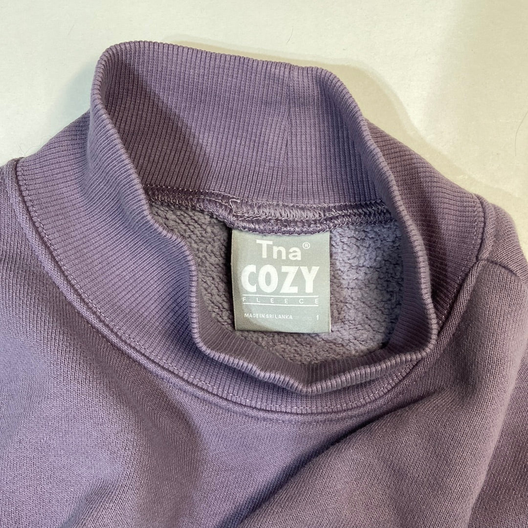 TNA Cozy Fleece Women's Sweatshirt Lavender - Size XS