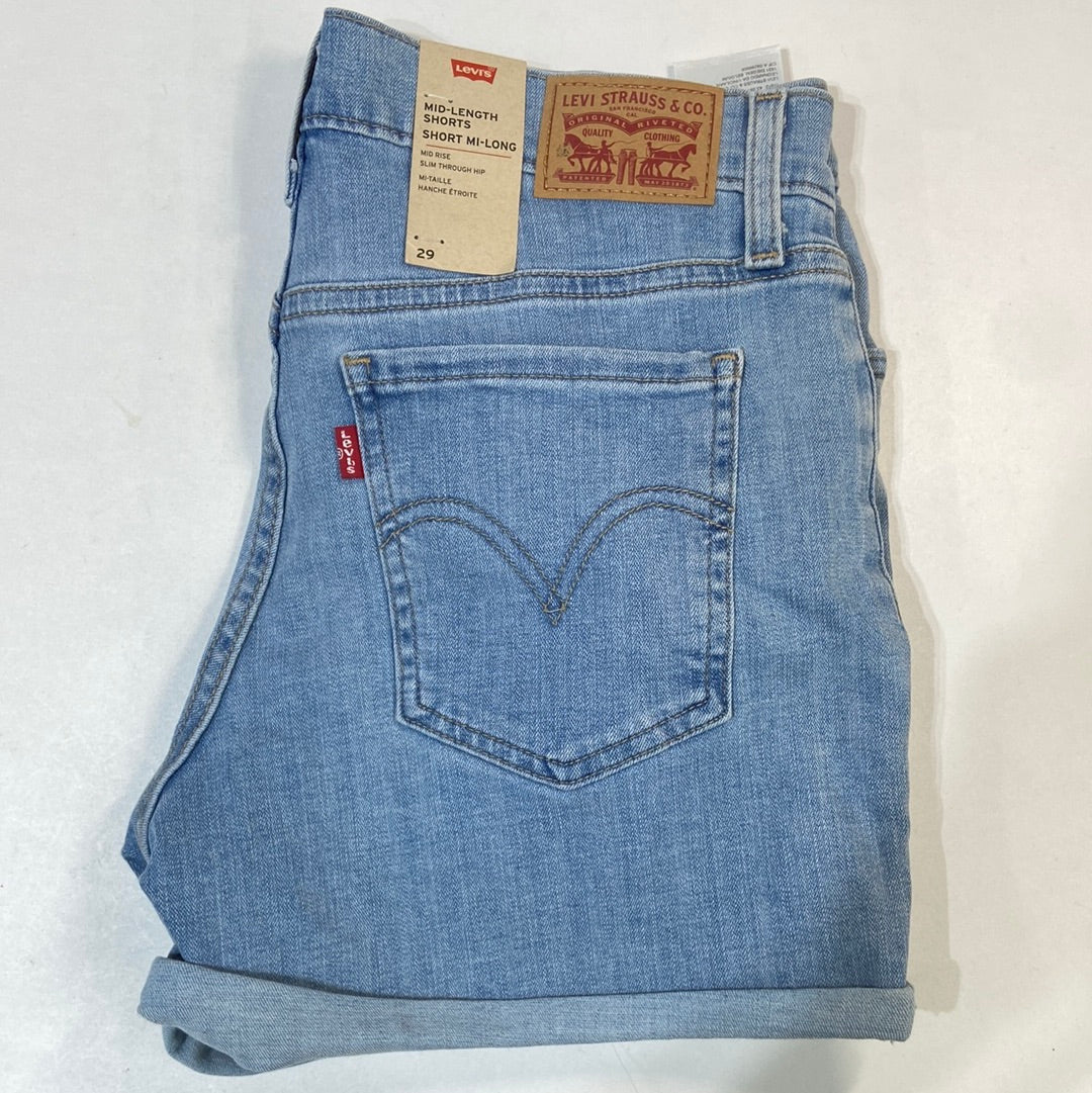 Levi’s Mid-Length Denim Shorts Light Blue - Size 29