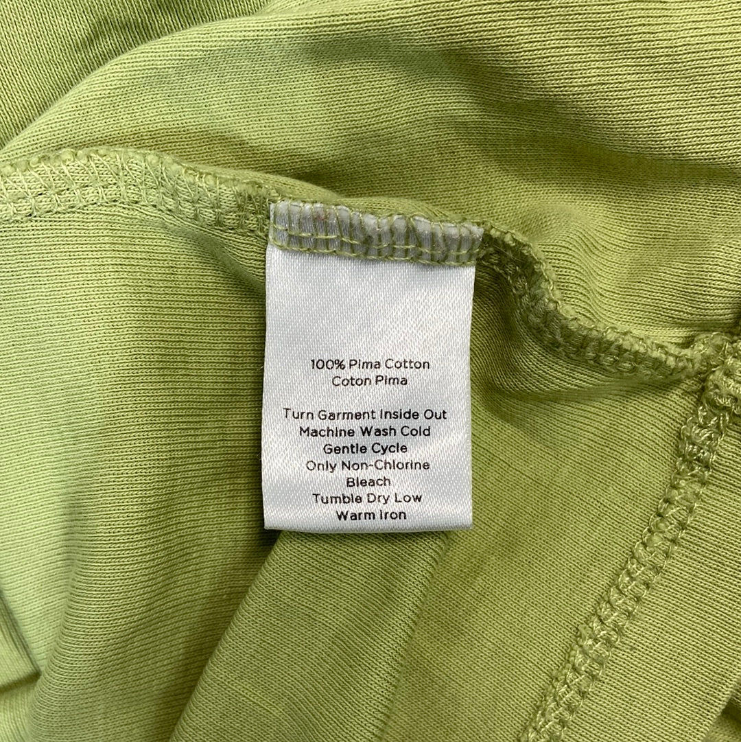 Vintage Talbots Women's Three-Quarter Sleeve Top Green - Size S
