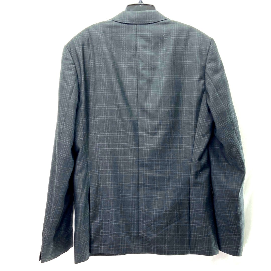 Hugo Boss Men's Plaid Sport Coat Navy Blue - Size 42