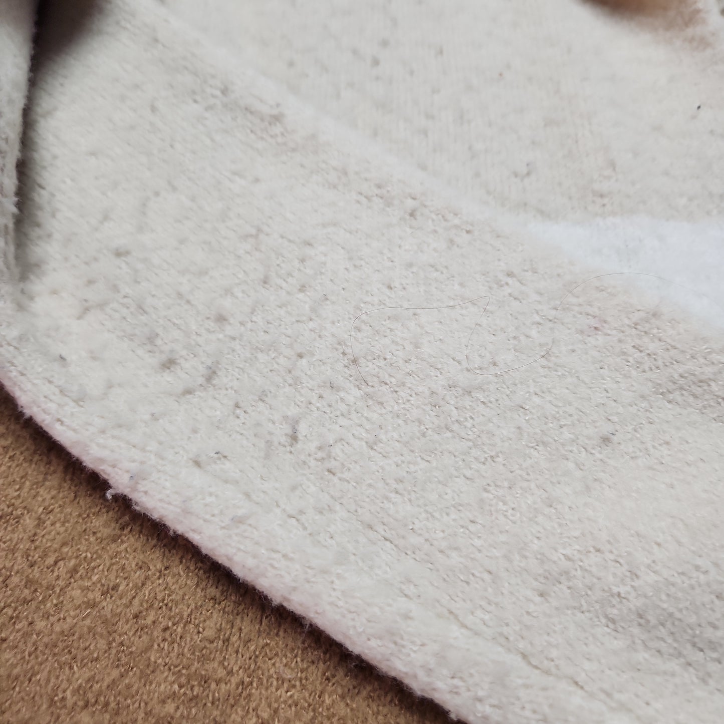 Dress Forum Oversized Hooded Cardigan Cream/Brown - One size